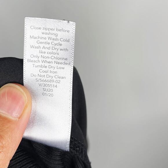 Athleta 8 Black Textured Brooklyn Jogger Pants Athleisure Featherweight Woven - Picture 11 of 13